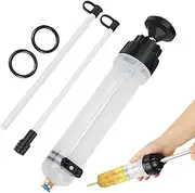Fluid Pump 500ml Manual Extractor - Oil Suction Syringe for Cars | Automotive Brake Fluid Extractor with Long Hose | Powerful Liquid Transfer Pump for Engine Transmission Gear Oil Antifreeze