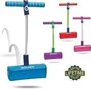 Foam Pogo Stick Jumper for Kids by New Bounce|100% Safe Bouncy Toy for Toddlers|Fun Foam Hopper for Children|Squeaks with Each Hop|Great Gift for Girls and Boys (Blue)