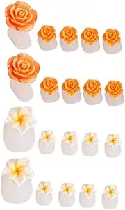 TOVINANNA 16Pcs Silicone Toe Separators for Pedicure Washable Nail Art Spacers for DIY Manicure Comfortable and Skin Friendly Toe Spreaders for Women and Men for Home and Salon