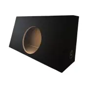 Single 10” Sealed Subwoofer Wedge Sub Box Enclosure 32" Length