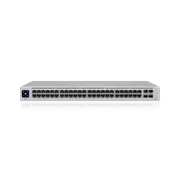Ubiquiti UniFi 48 port Managed Gigabit Layer2 switch - 48x Gigabit Ethernet Ports w/ 32x 802.3at POE+, 4x SFP Port Touch Display 210W
