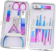 SOESFOUFU 12 in 1 Manicure Tools Kit Stainless Steel Nail Trimmer Fingernail Trimmer Toenail Nipper Set Toenail Clipper Set for Nail Maintenance