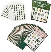 Christmas Bingo Game Set for 24 Bingo Cards Unique Creative Christmas Party Supplies Random Color
