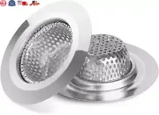 2PCS Bathtub Drain Strainer Shower Hair Drain Catcher Shower Bathtub Drain Cover