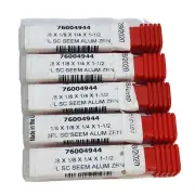 LOT OF 5 ACCUPRO® 76004944 ⅛ X ⅛" X ¼" X 1½" 3 FLUTE SC SEEM ALUM ZRN SOLID CRB