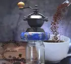 Handmade Crank Pine Cones & Resin Manual Coffee Bean Grinder Grinding Mill 344