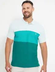 [Rivers] Rivers Short Sleeve Panel Polo - Mens