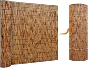 Garden Fencing Decorative Balcony Screens Outdoor Privacy Rolls Garden Privacy Natural Reed Fencing Rolls for Deck Yard Pool Pond Balcony Railing(H6*L10ft(183 * 300cm))