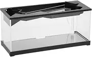 Small Fish Tank Setup - Clear Fish Bowl with Filter Pump, Compact Aquarium for Beginners | Small Acrylic Habitat Setup, Tabletop Aquatic Display Tank for Living Space, Studio, Home Environment