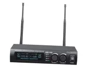 Metal Dual UHF Wireless Microphone System,inp Metal Cordless Mic Set, Long