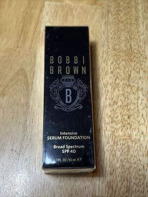 Bobbi Brown W-096 Warm Walnut Intensive Serum Foundation SPF 40 1 oz. NEW