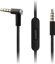 Audio Cable Compatible Beats by Dr Dre Solo2 / Solo3 / Studio 2 & 3 Headphones w/Inline Remote, Volume Control and Microphone - Black