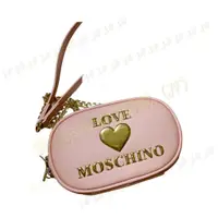 在飛比找蝦皮購物優惠-【全新正品】LOVE MOSCHINO 粉紅色相機包/斜背包