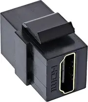 InLine® 76202M HDMI Keystone Snap-in Insert 4K / 60Hz HDMI A Female/Female Black