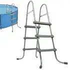 Pool Ladder 36 inch 3 Step Platform Outdoor Above Ground Swimming Kids Children