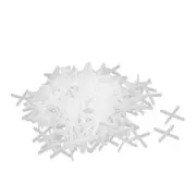 Wall Floor Tile Plastic Cross Spacer 1mm, White 200pcs