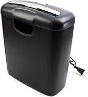 6 Sheet Cross Cut Paper Shredder, Credit Card Shredder for Home Use, Silent Operation,can Shred Paper and Credit Card,with 10L Wastebasket