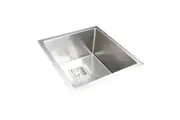 430x455mm Handmade 1.5mm Stainless Steel Undermount / Topmount Kitchen Sink with Square Waste