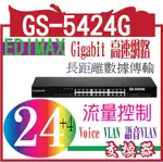 EDIMAX GS-5424G 24埠 GIGABIT及4埠SFP 智慧型網管高速網路交換器