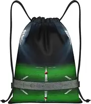DEXNEL American Football Stadium Drawstring Backpack Sports Gym Bag For Women Men Children Large Size Swim Bag