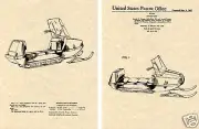 Snowmobile US Patent Art Print READY TO FRAME 1967 Snow Machine Polaris Evinrude
