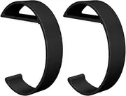 TANOSII Purse Hook Mental Clutch Holder Handbag Hanger for Table Desk Side Table Portable Practical Hook e Shape Black 2 Packs