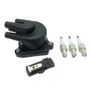 Ignition Kit - 5 Piece - Cap, Rotor, Spark Plugs - Honda Acty Truck HA3, HA4 Mod