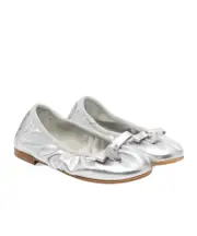 Monnalisa Laminated Leather Ballet Flats 34,24,25,IT34,IT31,IT25,31,IT24 White