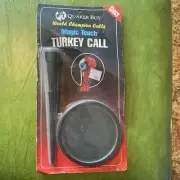 Vintage Glass quaker boy turkey call magic touch with striker NOS In Package