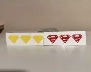 1/10 (7 inch) Scale Bizarro Decals For Action Figures Permanent Vinyl