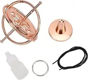 Metal Gyroscope Bracket Gyroscope Decompression Toy Balanced Spinning Top Artifact Rose Gold