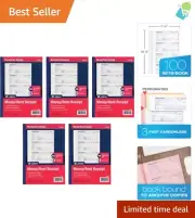 Customizable 3-Part Carbonless Receipt Books - Perfect for Landlords & More