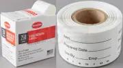 2500 Cambro StoreSafe Dissolvable 10 ROLL 2" Food Label Use By Date Day Rotation