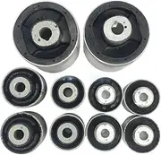 10PCS Front Upper and Lower Control Arm Bushings Kit 4H0407515 8K0 4G0407515 8K0407183F 4E0407181B 4G0407182 Compatible For Q5(Q5 2012-2017)