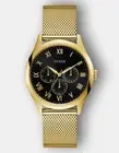 AUTHENTIC GUESS WATCH MEN WATSON W1129G3 GOLD TONE BRAND NEW RRP$349 Out Battery