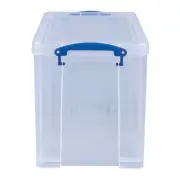 Really Useful Box Plastic Storage Box, 19 L, 14 1/2" x 10 1/4" x 11 1/8", Clear