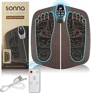 [SNUYUERS] Foot Massager Mat for Neuropathy,EMS Foot Massager for Circulation and Pain Relief, Foldable Feet and Calves Massage Machine with 8 Modes and 32 Intensity Levels for Muscle Relaxation
