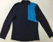 Lululemon Men’s Jacket Division 1/2 Zip TRNV/AMLF Blue LM3AR5S Size XS