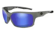 Harley-Davidson Mens Wiley X COGS Gray Frame Blue Mirror Lens Sunglasses HDCGS12