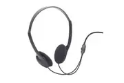Moki Lite Wired Over Ear 3.5mm Jack Headphones w Volume Control Black
