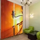 template 3D Curtains Blockout Photo Printing Curtains Drape Fabric
