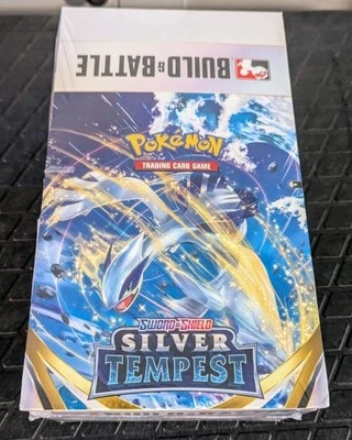 Pokemon SWSH Silver Tempest Build and Battle SEALED DISPLAY Of 10!