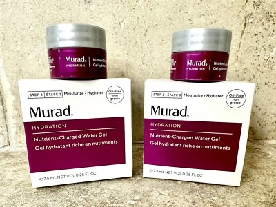 2 X MURAD Nutrient Charged Water Gel Age Hydration (0.25 oz EACH)