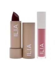 ILIA Beauty Color Block High Impact Lipstick - Tango & Balmy Gloss Tinted Lip Oil - Petals Kit NoSize NoColor