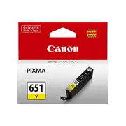 Canon CLI-651Y Original Inkjet Ink Cartridge - Yellow Pack - Inkjet