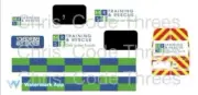 Code 3 Adhesive Vinyl Decals fit Corgi 1/64 Transit - Mines Rescue