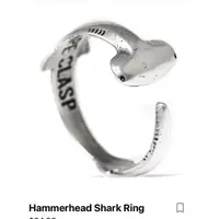 在飛比找蝦皮購物優惠-Cape Clasp  槌頭鯊 戒指  銀材質  美國品牌 