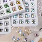 20pcs Nail Rhinestones Sparkling Diy 3d Love Heart Nail Decors Phone Case Craft