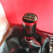 MS RED CARBON 5S STICK SHIFT GEAR KNOB for MAZDA 2 3 5 6 CX-5 MX-5 MIATA SPORT R (for: Mazda)