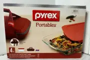 PYREX PORTABLES BAKEWARE SET 4 PC #1102265